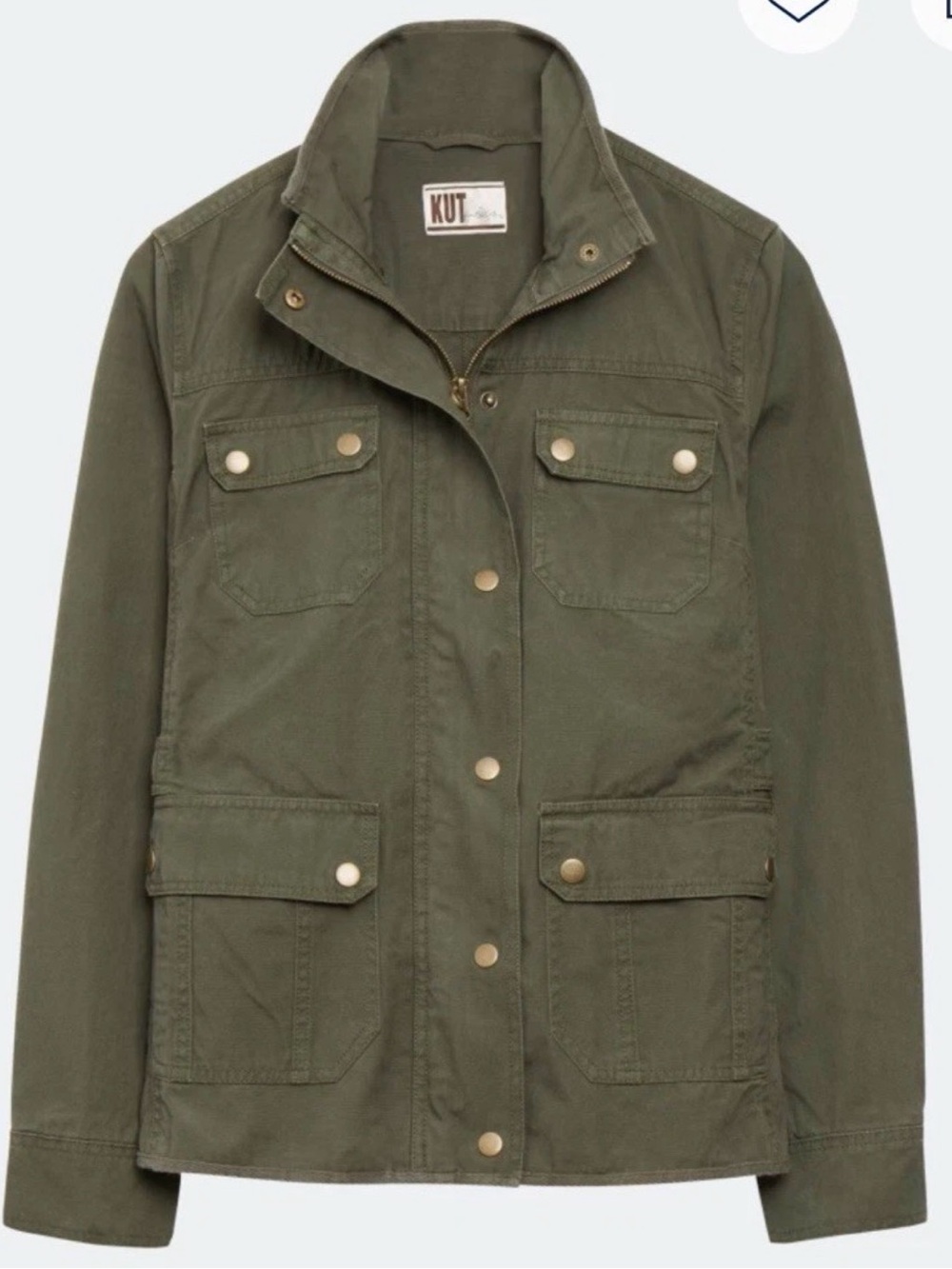 Kut from the Kloth Olive Utility Field Jacket Size xl